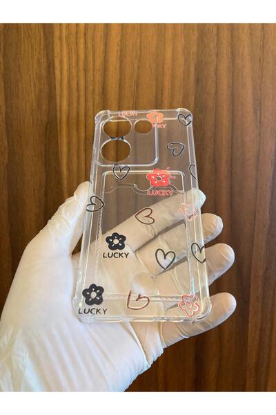 Newon Tecno Camon 20/20 Pro Lucky Printed Silicone Phone Case with Card Holder Cover Case