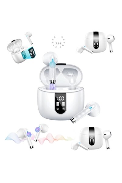 RAPAZ TREND Casti audio wireless NEW VIBE WHITE, bluetooth 5.3, autonomie,Wireless Earbuds - RPZ-50,RAPAZ TREND