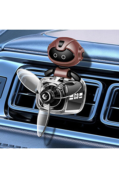 Mega Oto Market زينة مكيف الهواء على شكل مروحة، مشبك معطر للسيارة، روبوت طيار...