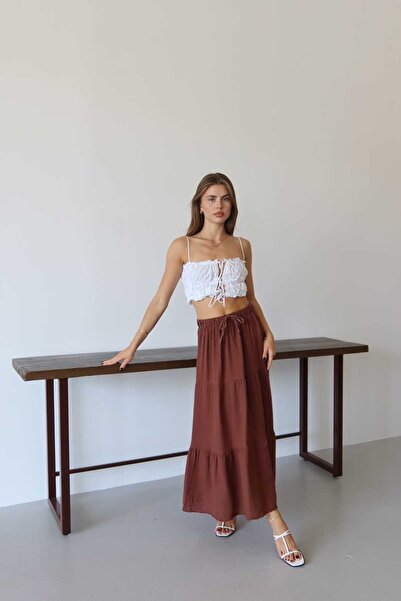 Patreon Ruffled Long Muslin Skirt