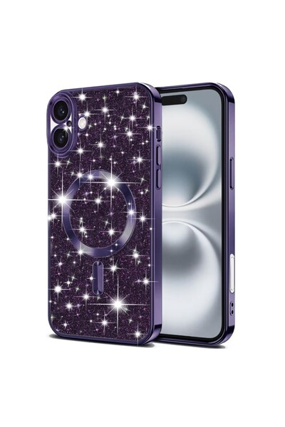REDz Accessories Carcasă Magsafe Glitter Guard, pentru iPhone 17, rezistentă ...