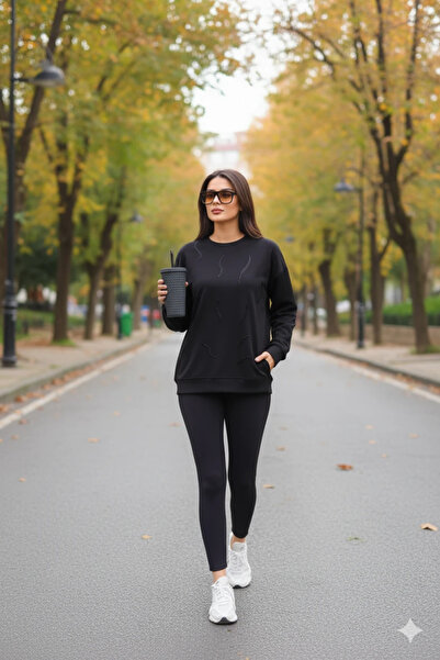 cemo Casual Long Sleeve Crew Neck Basic Blouse/Sweatshirt