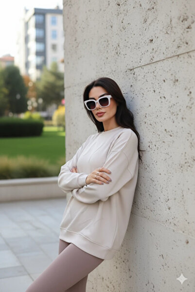 cemo Casual Long Sleeve Crew Neck Basic Blouse/Sweatshirt