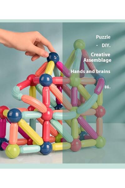 Generic أعواد تركيب مغناطيسية للأطفال - "ماجيك ستيكس موديل CZ-84B