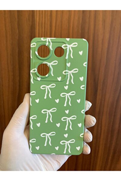 Newon غطاء هاتف TECNO CAMON 20 مطبوع عليه شريط/فيونكة من الداخل مصنوع من السي...