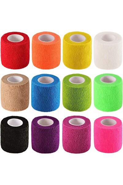 Arabest Self Adhesive Elastic Bandage Wrap Stretch Self-Adherent Tape for Sports,Wrist,Ankle (12 Colors)