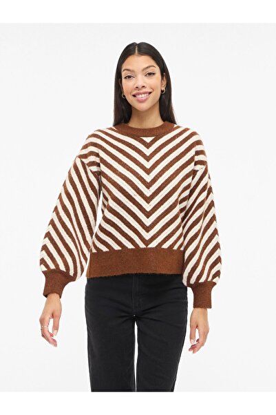 VILA Strickpullover VILUNA Rundhals