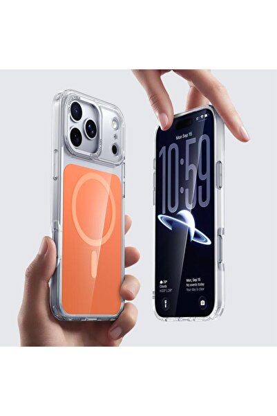 REDz Accessories MagSafe Square Case, For iPhone 17 Pro, Hard case, Shockproof, Orange