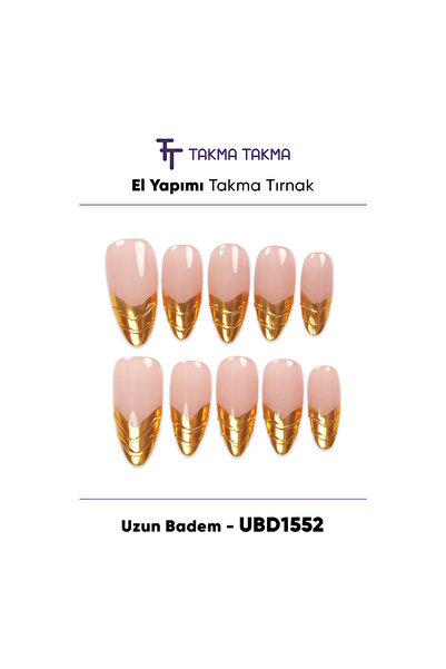 Takma Takma 10'lu Ten Uzun Badem UBD1552 Tekrar Kullanılabilir El Yapımı Prot...