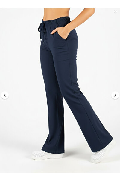 Class Üniforma Uniformă pentru asistentă medicală, pantaloni, albastru închis, material elastic evazat