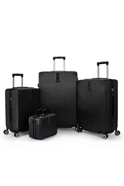 LİMRA A set of 4 multi-sized luggage bags made of strong and lightweight materials, sizes 28-24-20-12.