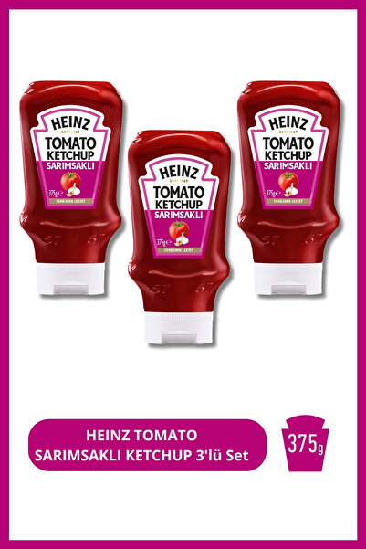 Heinz Sarımsaklı Ketçap 375 GR 3'Lü Set
