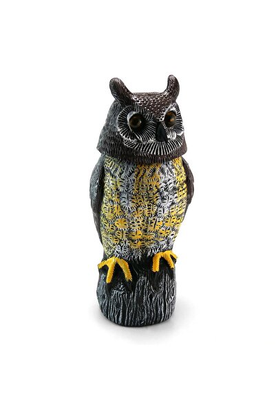 Strend Pro Decorațiune solară anti-dăunători - Bufniță cu cap rotativ și ochi...