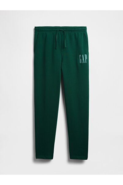 GAP Erkek Koyu Yeşil Logo Straight-Leg Eşofman Altı
