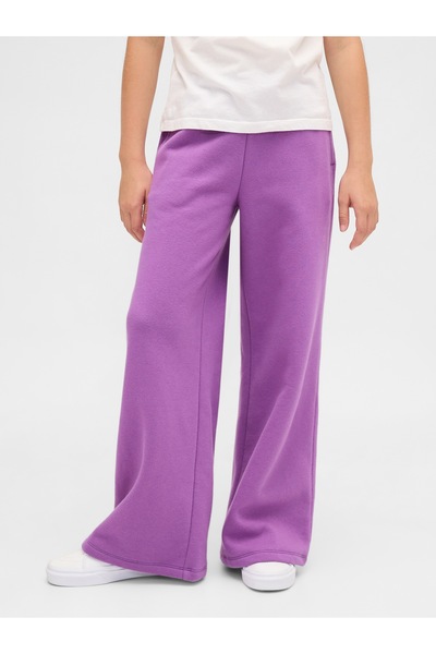 GAP Kız Çocuk Mor VintageSoft Baggy Eşofman Altı