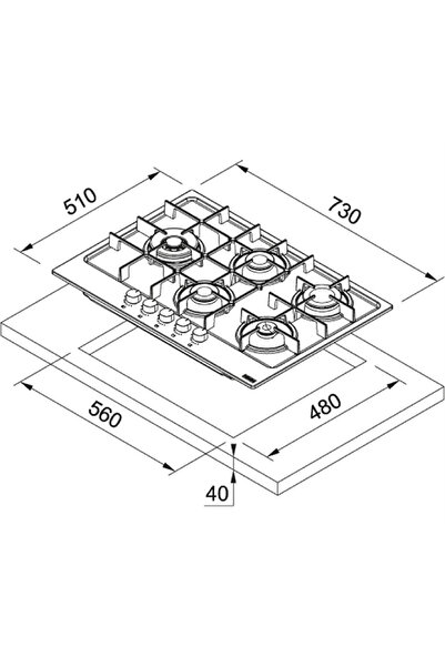 Franke Ocak FHMA 755 4G DCL OY C 106.0572.276