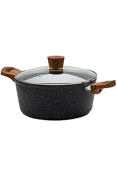 Nava Pot 10-144-122, 28 cm, Aluminum, Black