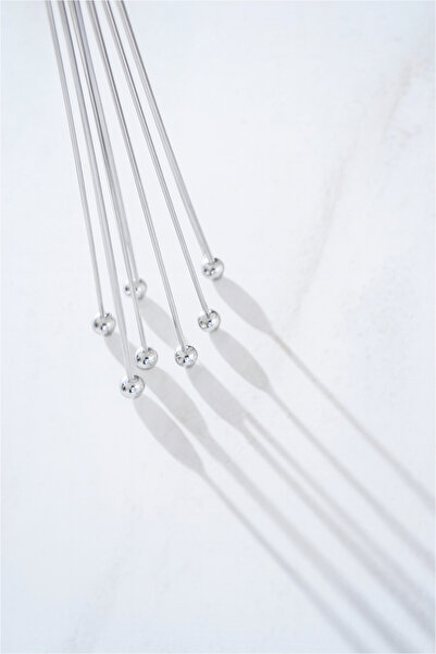 Orvila Stainless Steel Ball End Whisk - Sauce Mixer - Cake Egg Beater - Chrome Handle