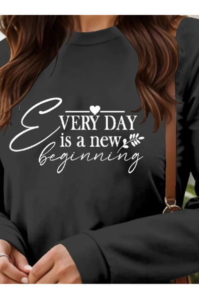 GENCULUS Women's Long Sleeve Crew Neck Short Viscose Two Thread Dress