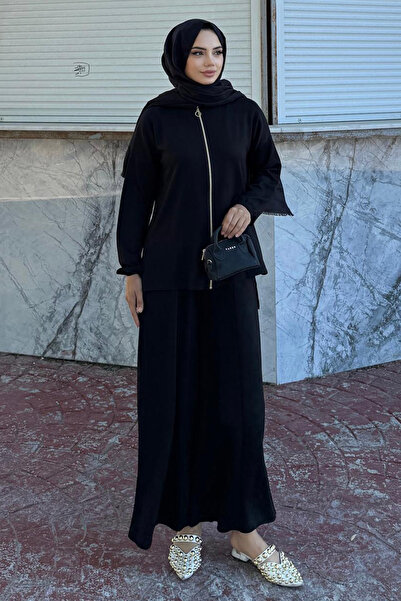 benguen Zippered Double Suit Z5699 Black