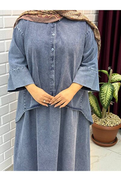 İLGEN TEKSTİL Denim Skirt Suit