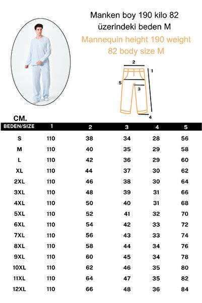 RELAXL 100% Cotton Casual Muslin Pajama Set S-10Xl Ice Blue