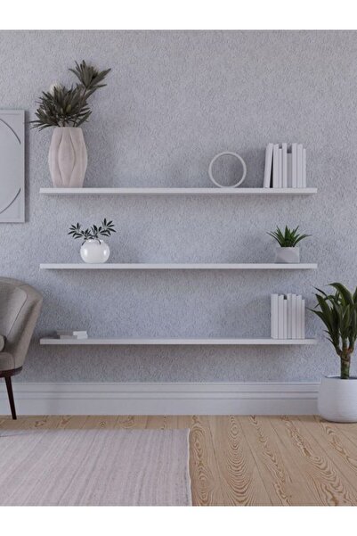 TRM1 3'lü MDF Uçan Duvar Rafı 100cm