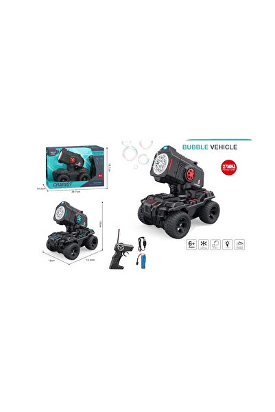 Toysea 27MHz RC Bubble Tank with Lights, Off-Road Bubble Vehicle, USB Charging & Rechargeable RC Car