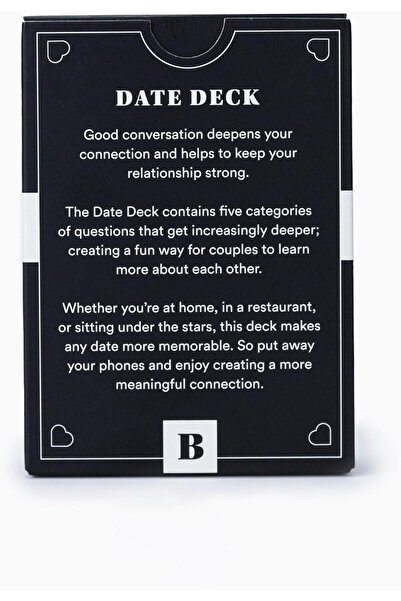 Generic Date Deck by Best Self Co - Conversation Prompts (50 Cards)