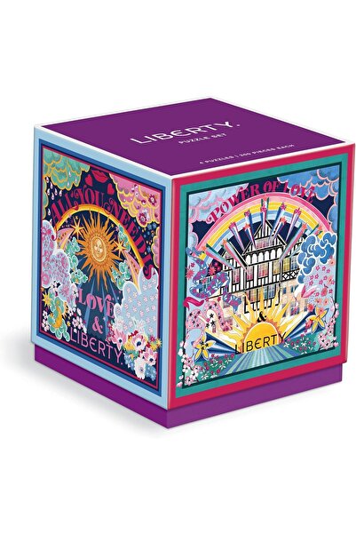 Galison Liberty Power of Love Jigsaw Puzzle Set of 4