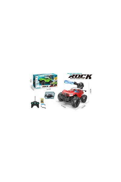 Toysea 1:16 RC Water Bomb Car with Light, USB Charging, 5-Function Off-Road Racing Car with Shooter