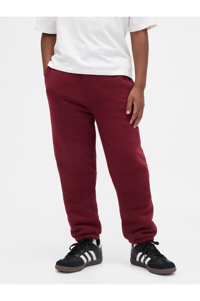 GAP Erkek Çocuk Kırmızı Relaxed Sherpa Astarlı Eşofman Altı