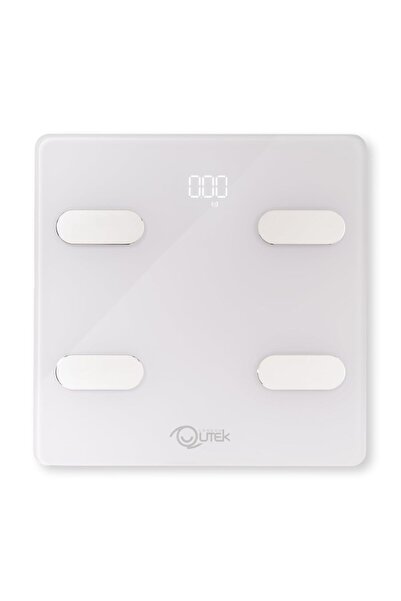 QuTek مقياس تكوين الجسم الذكي من ستيبس - مقياس وزن رقمي يعمل بالبلوتوث، ومحلل...