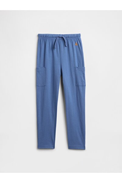 GAP Erkek Bebek Mavi Brannan Bear Detaylı Pull-On Kargo Jogger Eşofman Altı