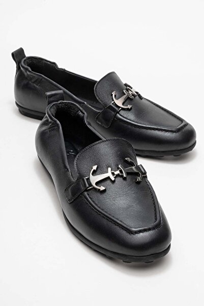 Zeynep Sıradağlı Balerini Presleigh pentru femei din piele naturală, negri