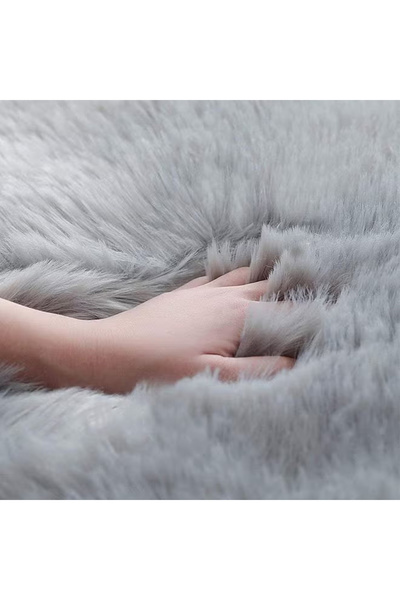 KEKE Modern Fluffy Long Pile Area Rug Non-Slip, Super Soft Decor Contemporary Carpet 200*250 Cm