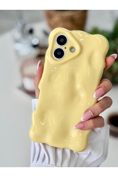 Go Aksesuar Iphone 17 Uyumlu 3d Bubble Tasarımlı Pastel Renk Esnek Silikon Kılıf