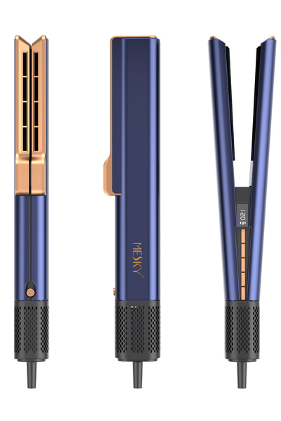 HYDER Mesky AirStyler – Revolutionary hair straightener with hot air and plates, 140°C, 1400–1600W