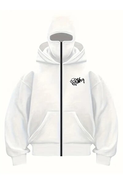 Flaubert -KAR MASKELİ NİNJA UNISIX FERMUARLI SWEATSHIRT HIRKA 3 İPLİK KALIN F...