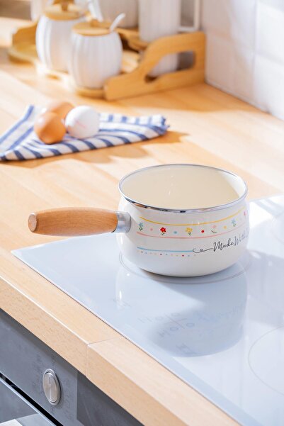 ACAR Made with Love Enamel Milk Pot / Sauce Pot - 14 cm