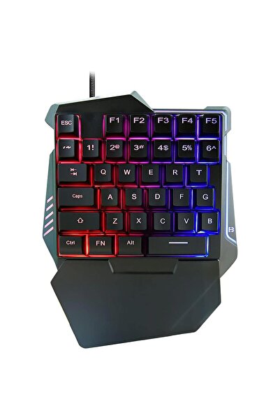 Apera G508 Mobil Oyun Kablolu Klavye Mouse Kombo Paket Seti PUBG Dönüştürücülü Tek El Kullanım Gaming