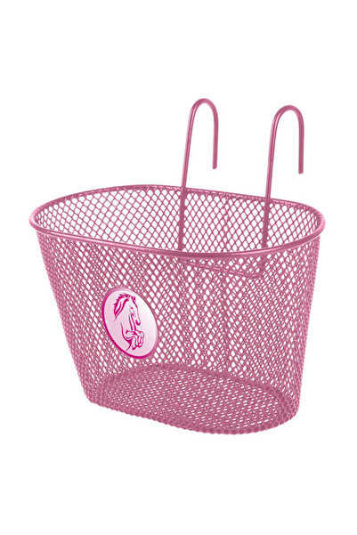 Shimano M-WAVE Children's Metal Basket Pink