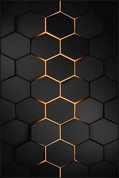 Rugs Modern Halı Berlin204 Siyah Altıgen Kreatif Temalı Desenli Dokuma Taban ...