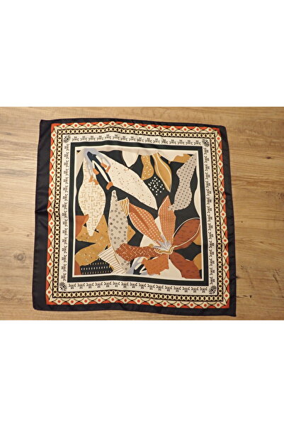 Zelayn Pink Flower Pattern Bandana Scarf