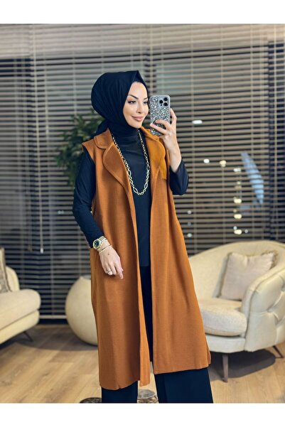 ALANURMODA 5266 Yakalı Triko Yelek
