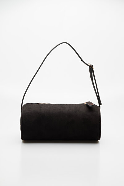 KISCHE Cylinder Suede Hand and Shoulder Bag Women