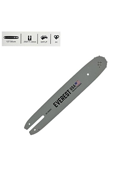 Everest Chainsaw Bar 30cm, 3/8 Pitch, 1.3mm Gauge - 44 Drive Links Chain -