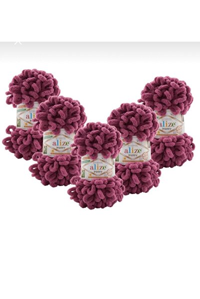 Alize puffy 500gr %100 mikropolyester iplik 5'li 974