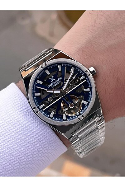 Daniel Klein Automatic Moonlight and Sun Dial Wristwatch with Bracelet Gift 3 Atm Men's Wristwatch Fdk.14268.K4