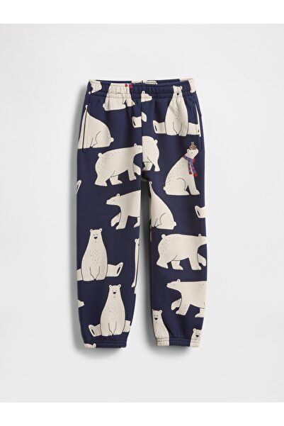 GAP Erkek Bebek Lacivert VintageSoft Grafik Baskılı Eşofman Altı